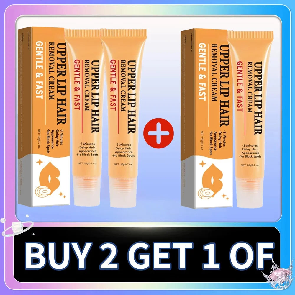 3-Minute Fast Hair Removal Cream for Women & Men – Gentle Depilatory for Face, Arms, Legs & Underarms, Smooth Skin Care