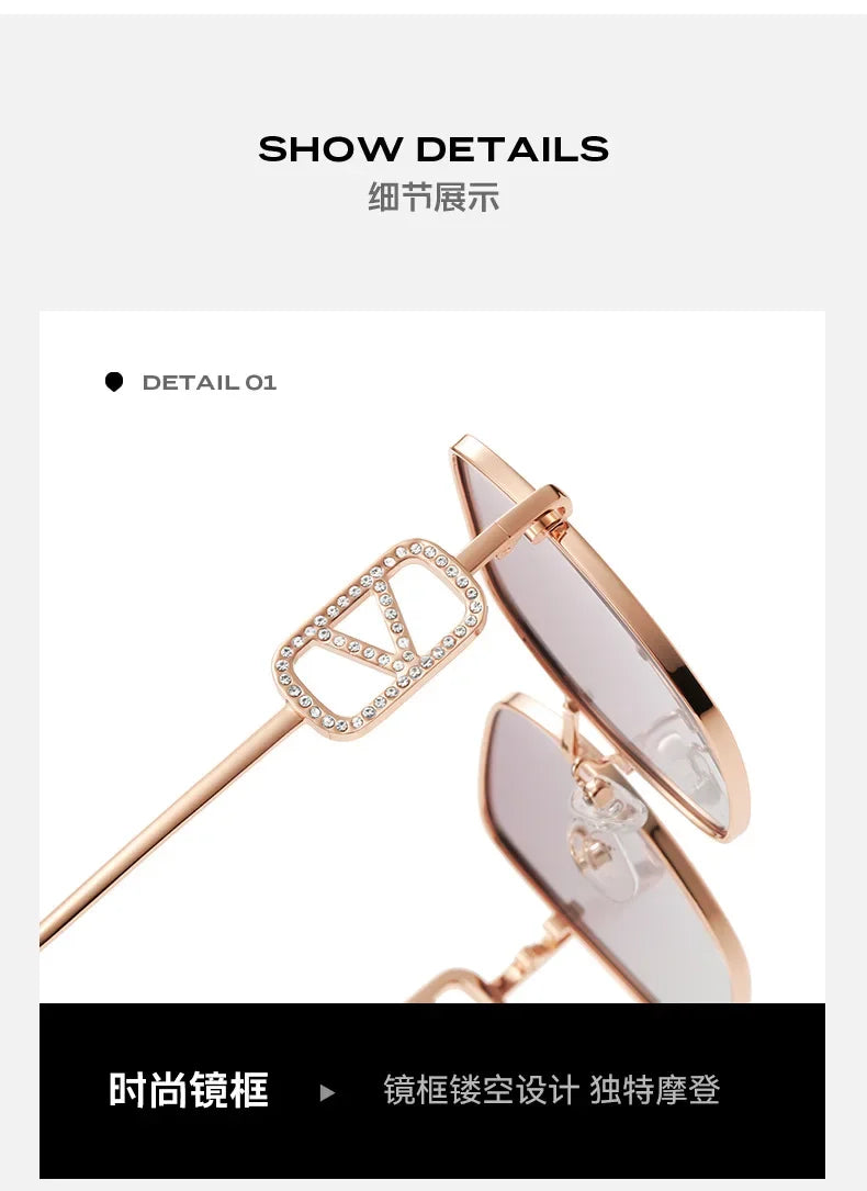 2026 New Women’s Vintage Metal Sunglasses – UV Protection Polarized High-Fashion Sunshade Eyewear, Stylish Gafas de Sol Mujer.