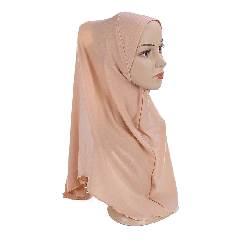 Girls’ Pull-On Amira Hijab Hat – Soft & Comfortable
