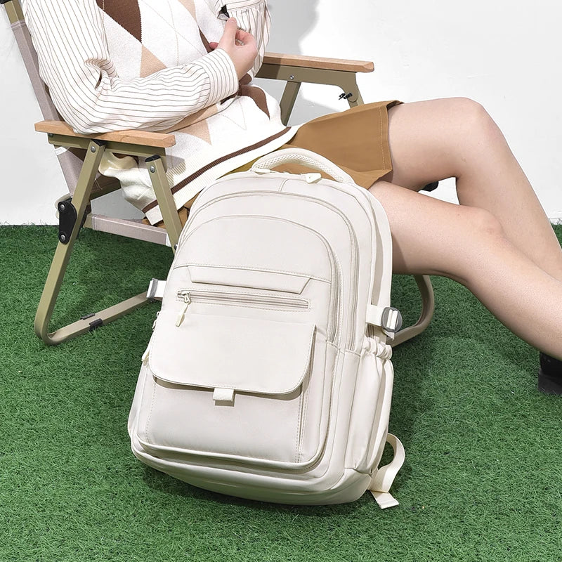 Unisex Oxford Casual Backpack with Laptop Compartment