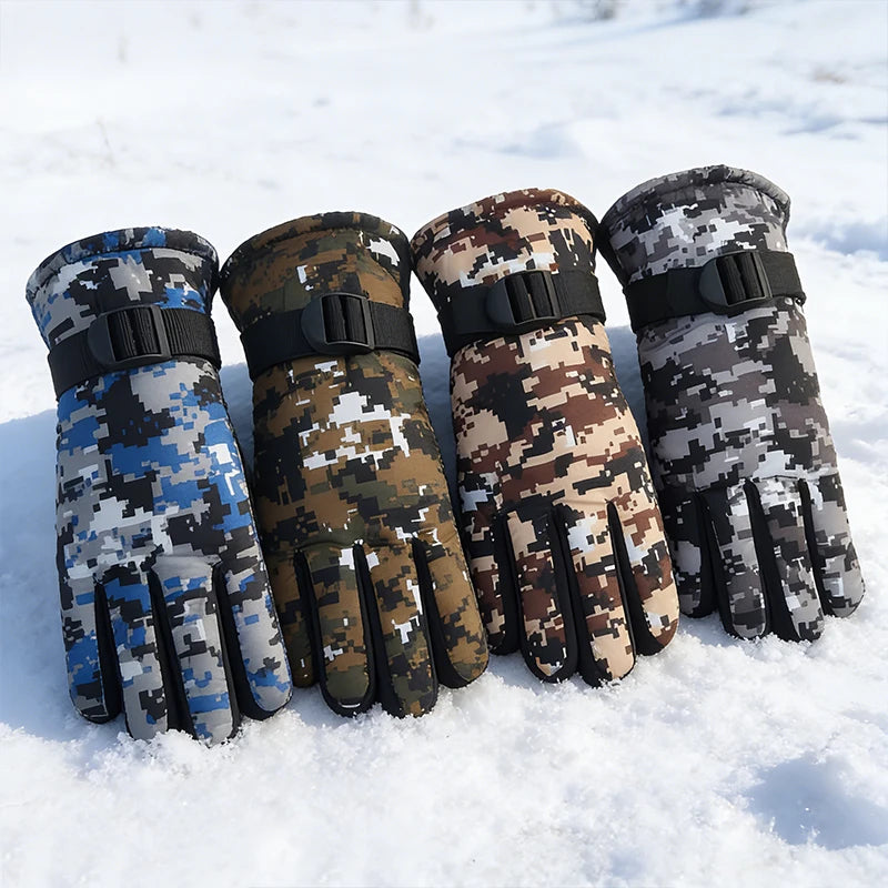 Kids Winter Warm Windproof Cold Weather Outdoor Sports Gloves for Boys Girls Fleece Snow Gloves Ski Gloves Boy Winter Glove