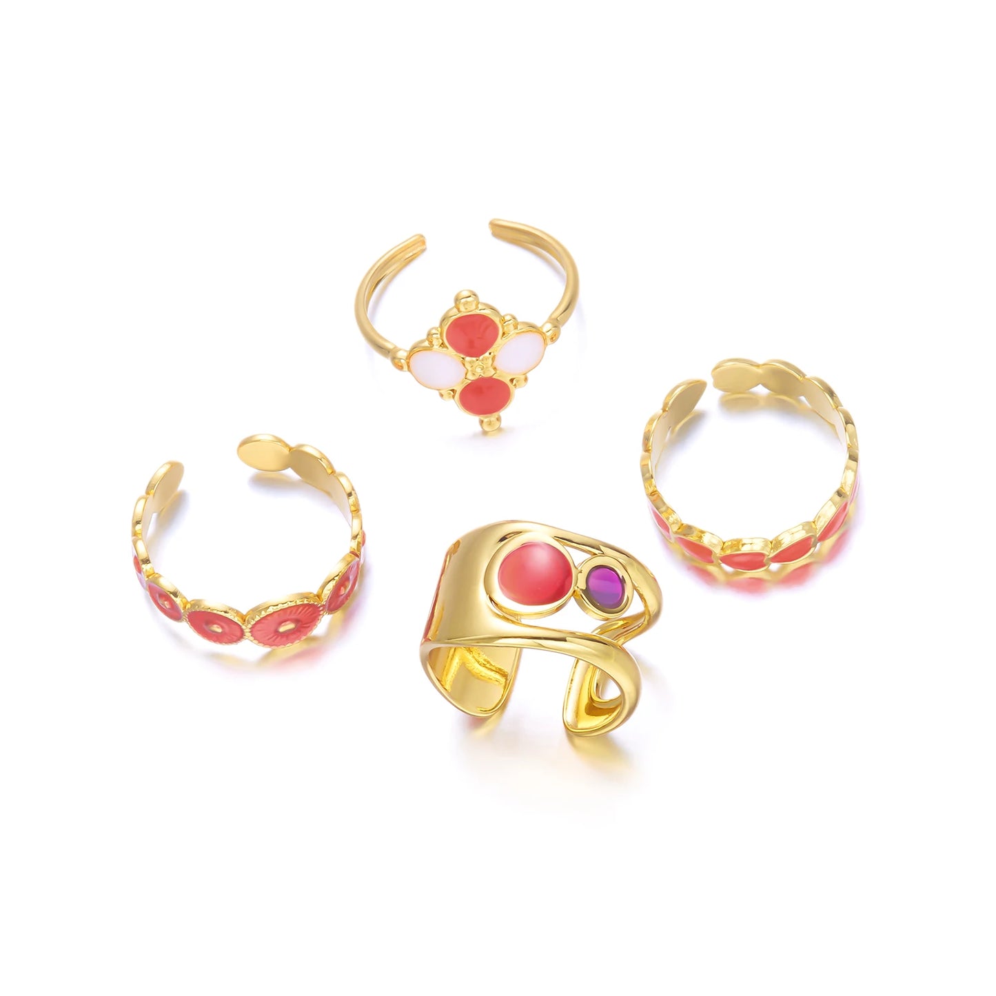 Women’s Stainless Steel Irregular Punk Statement Ring