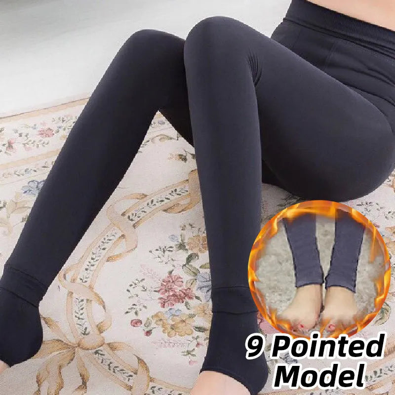 Women's Winter Fleece-Lined Thermal Leggings