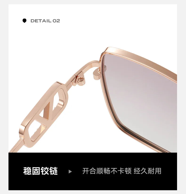 2026 New Women’s Vintage Metal Sunglasses – UV Protection Polarized High-Fashion Sunshade Eyewear, Stylish Gafas de Sol Mujer.