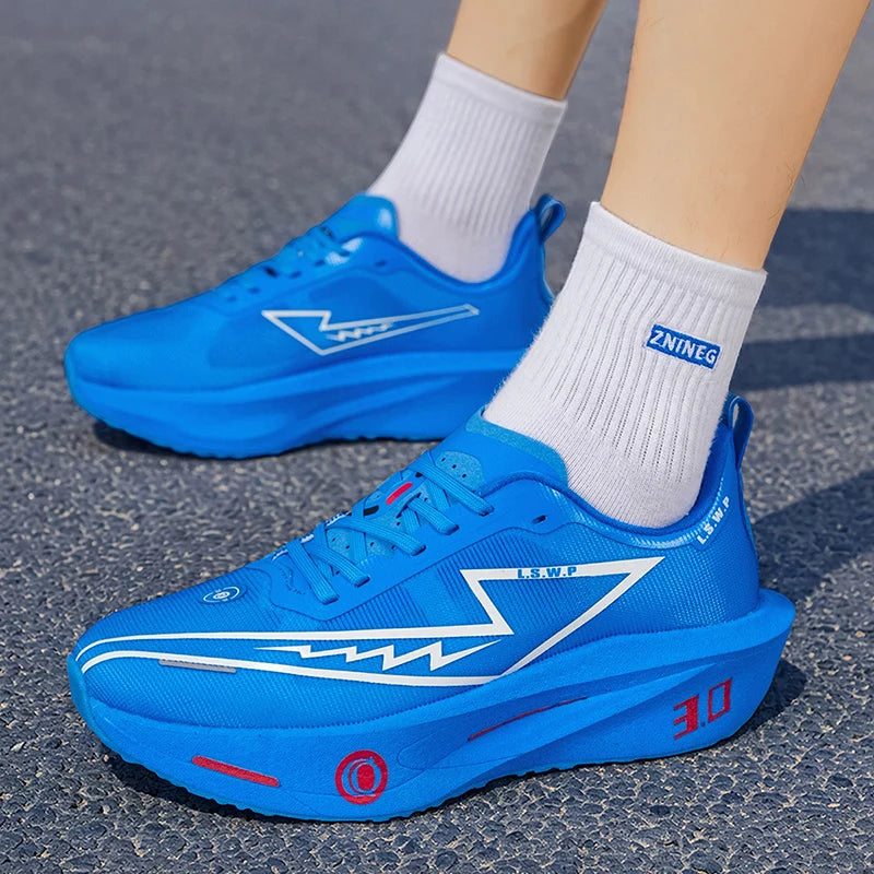 Men's Casual Sports Shoes, Soft-Soled Road Running Shoes, Lightweight, Breathable, Non-Slip, Wear-Resistant, Trendy and Versatile Daily Jogging Sneakers