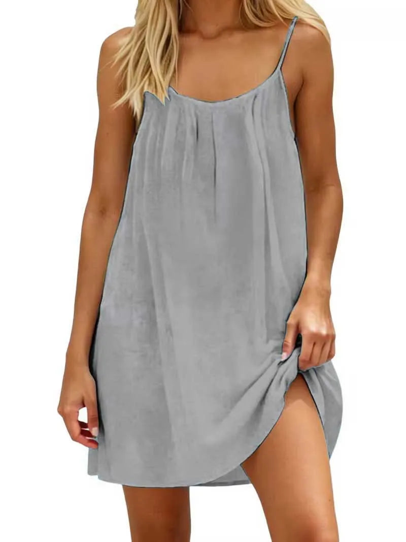 Women’s Loose Backless Slip Dress