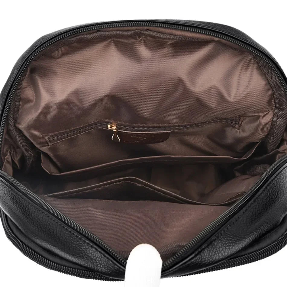 Women’s Casual Waterproof Synthetic Leather Backpack