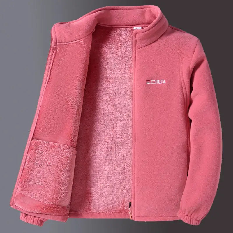 Women's Cozy Embroidered Fleece Jacket