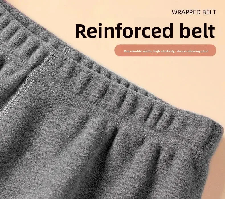 Men's Plus Size Fleece-Lined Thermal Underwear Set