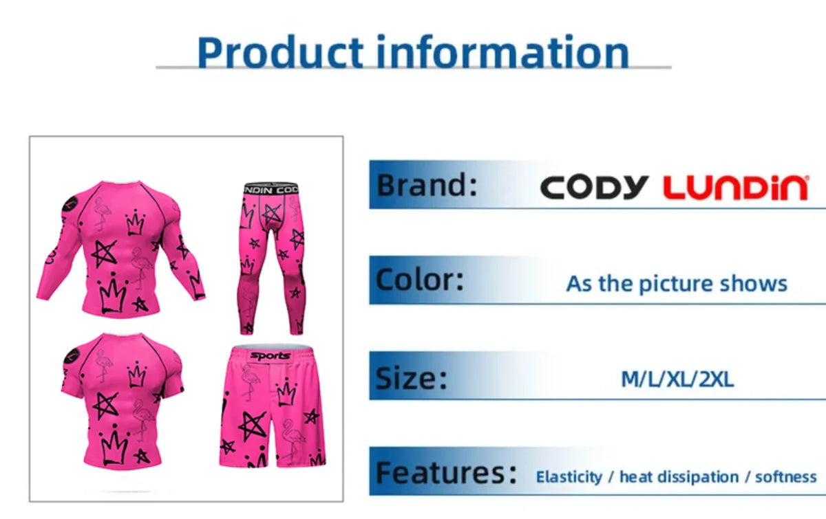 Men’s MMA No-Gi Compression Training Set