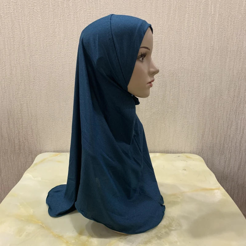 Girls’ Pull-On Amira Hijab Hat – Soft & Comfortable