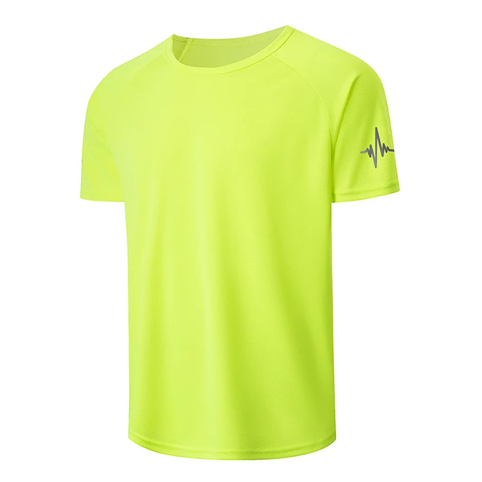 Men’s Quick-Dry Printed Sports T-Shirt