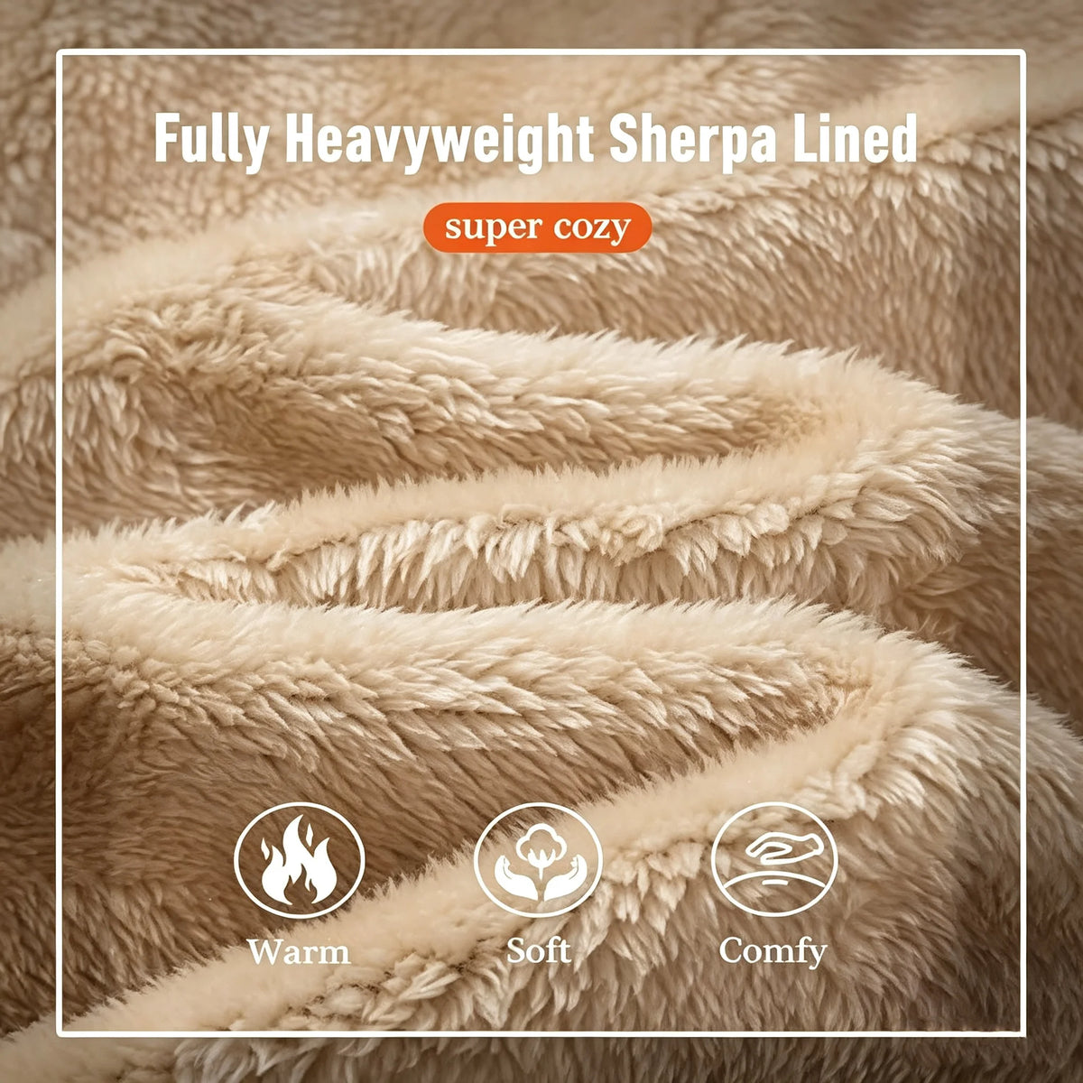 Men's Sherpa Fleece-Lined Winter Hoodie