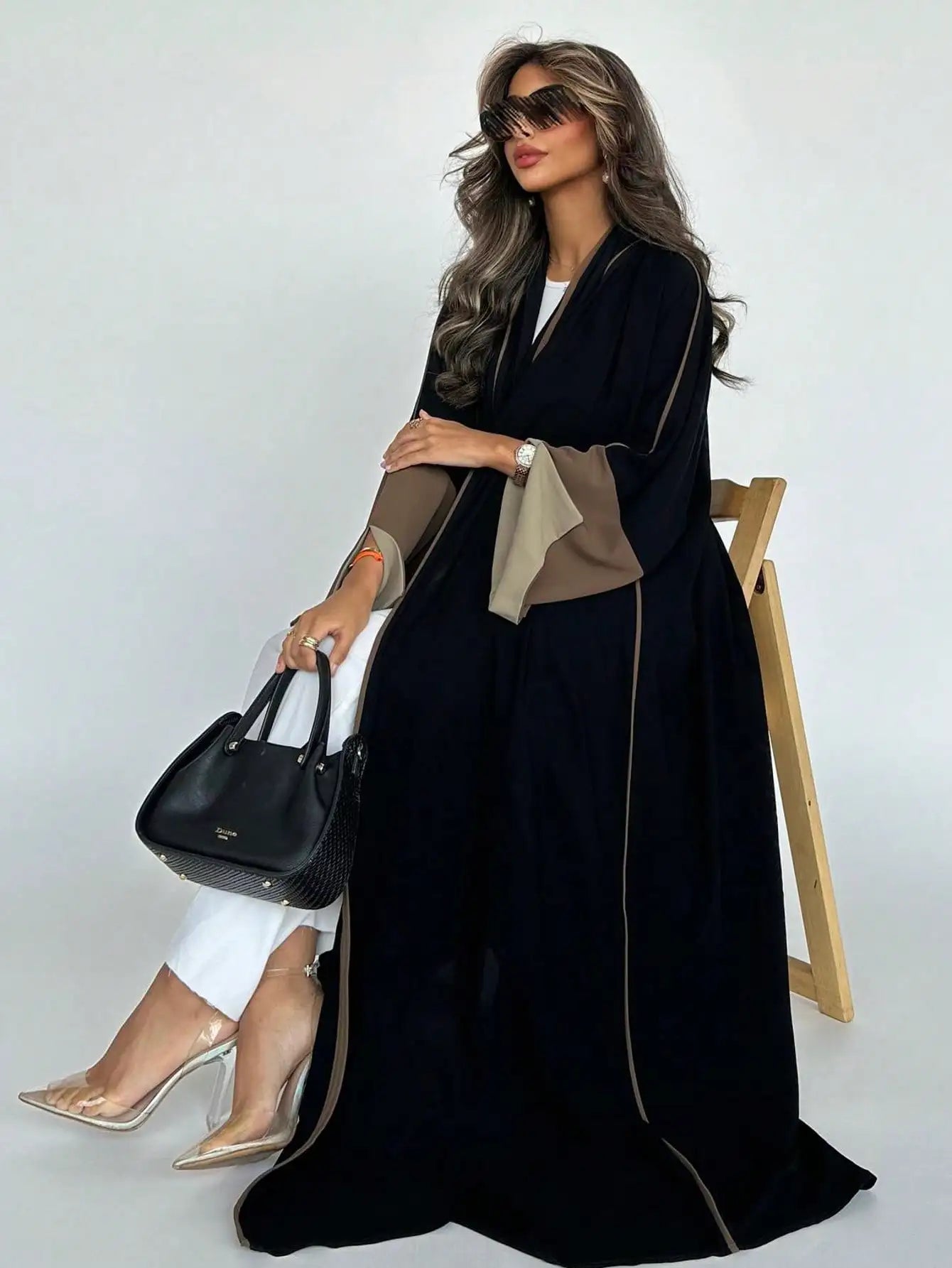 Elegant Open Front Abaya
