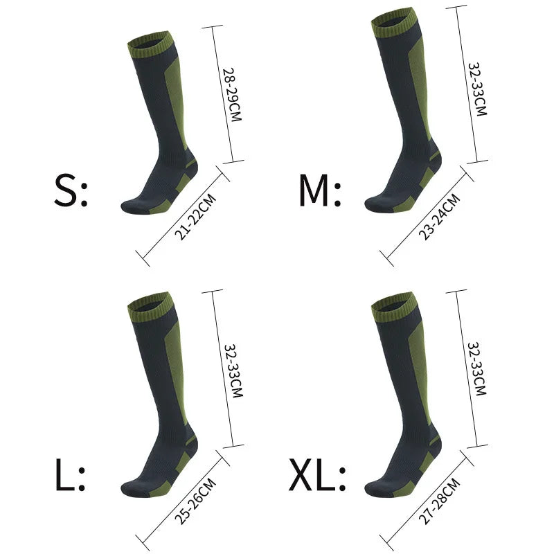 Women’s Knee-High Waterproof Outdoor Socks