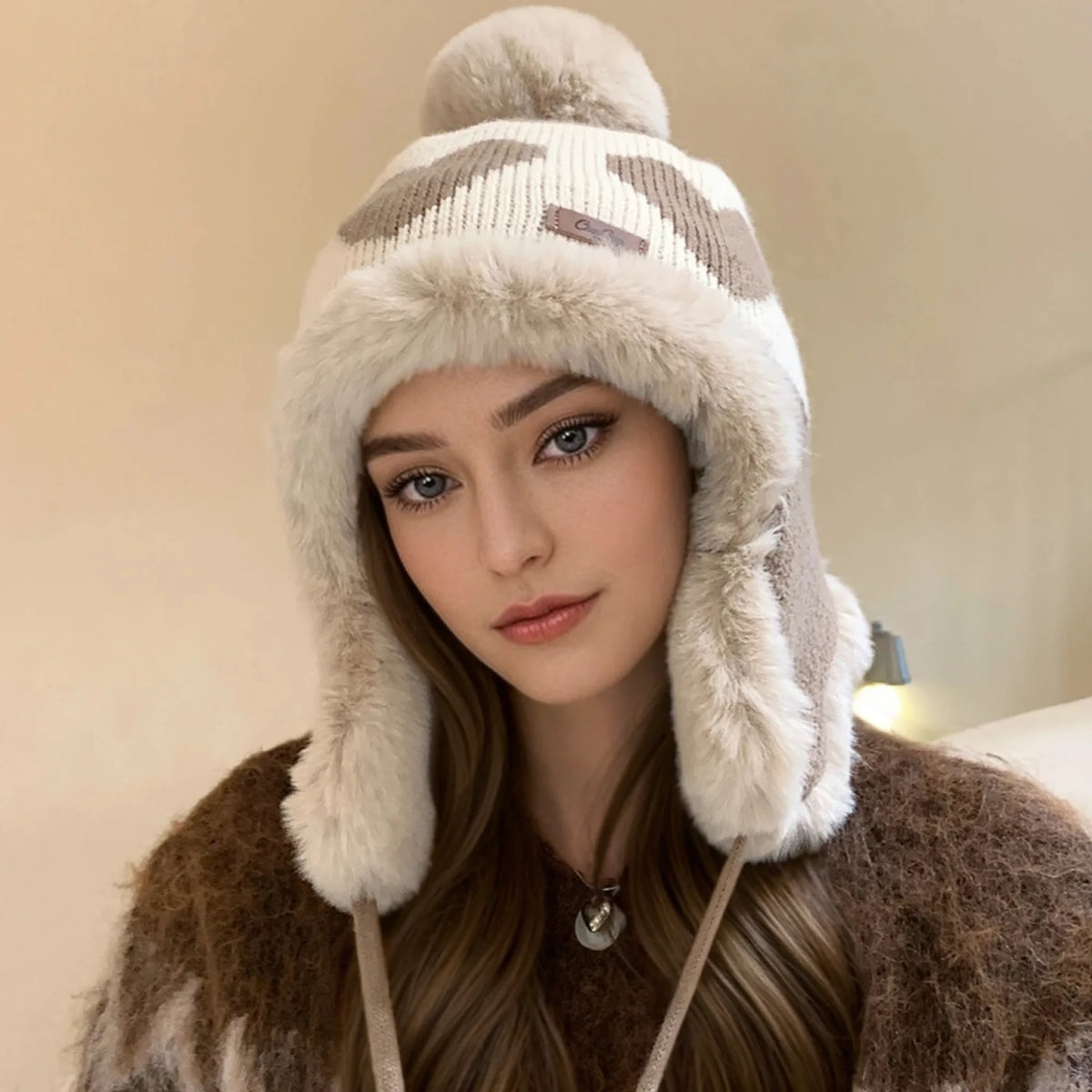 Women's Cute Pompom Winter Beanie