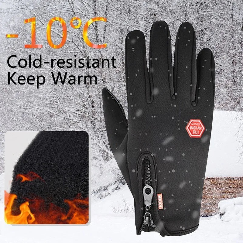 Winter Gloves for Men Women Warm Tactical Gloves Touchscreen Waterproof Hiking Skiing Fishing Cycling Snowboard Non-slip Gloves