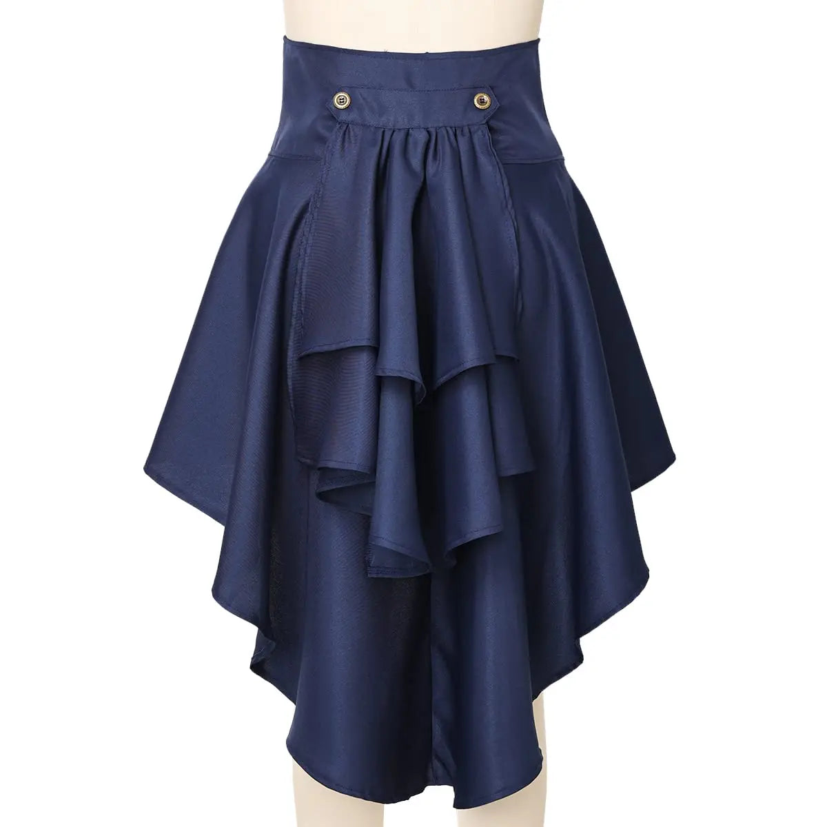 Women’s Gothic Steampunk Lace-Up Ruffle Skirt
