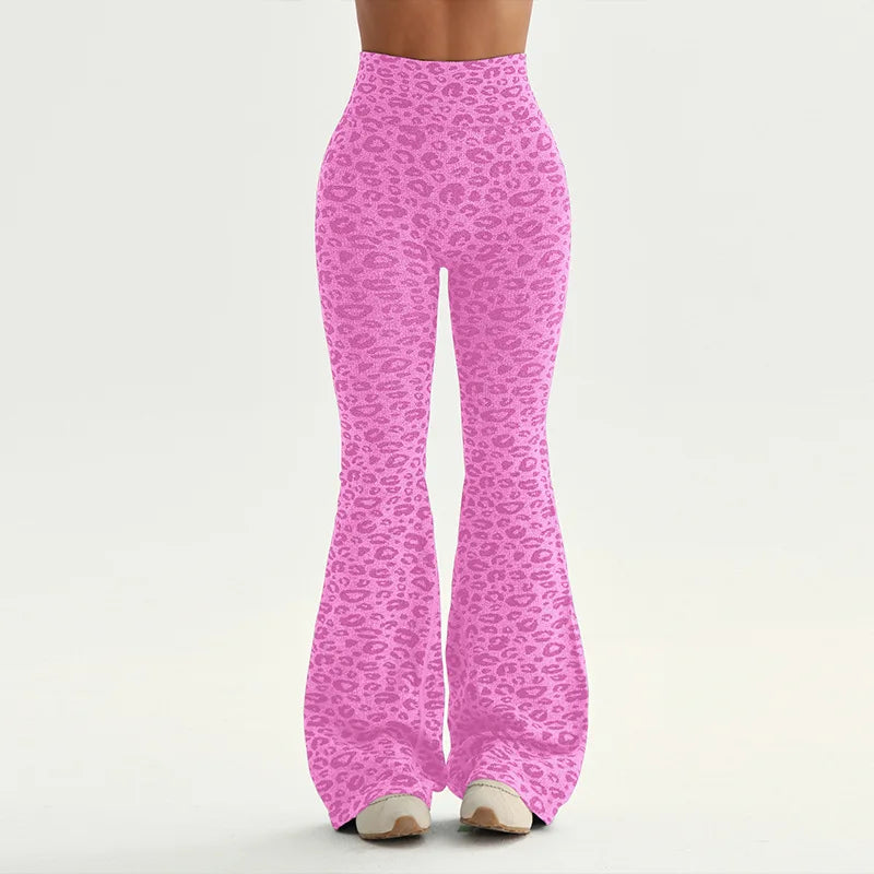Leopard Flare Yoga Pants