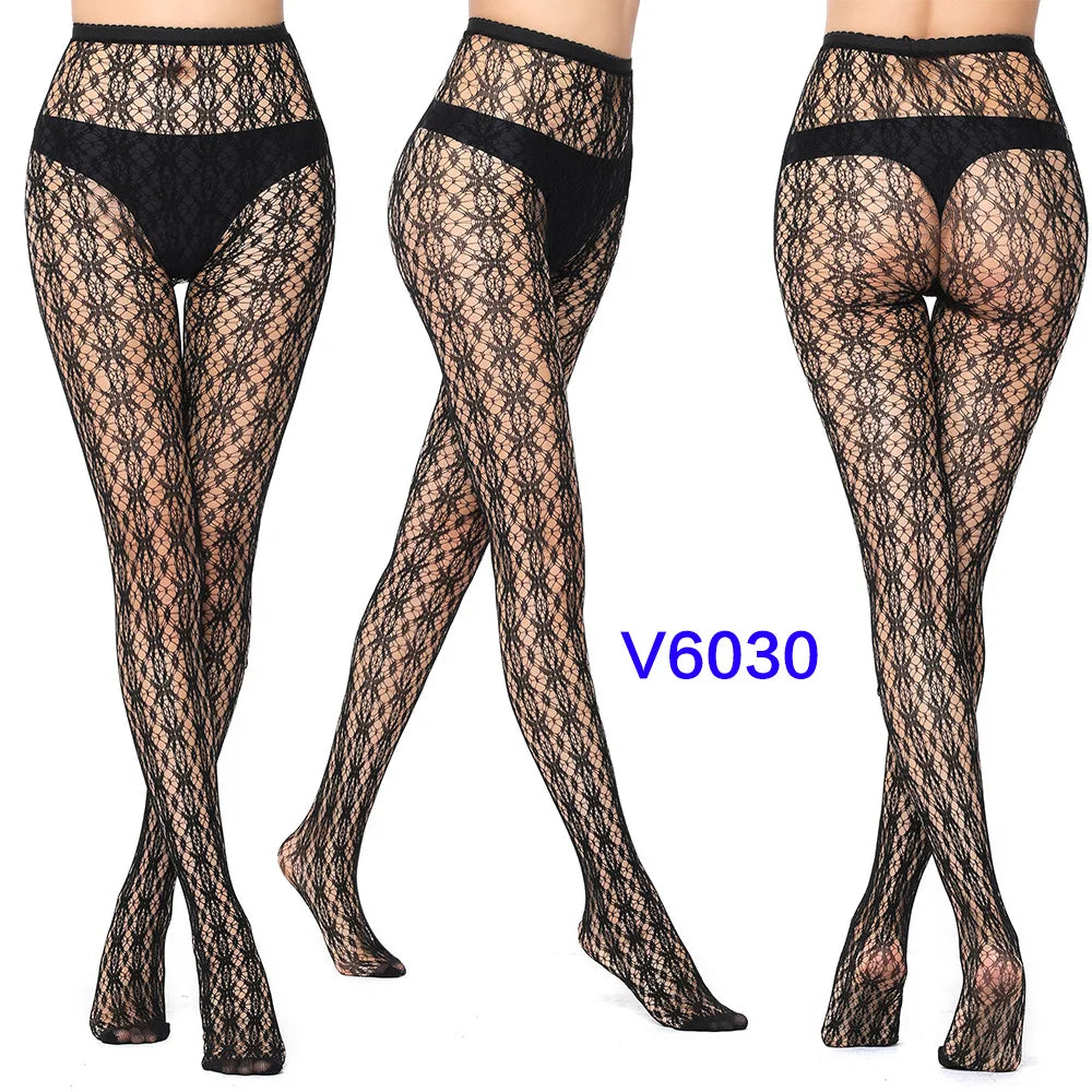 Women’s Sheer Geometric Pattern Tights
