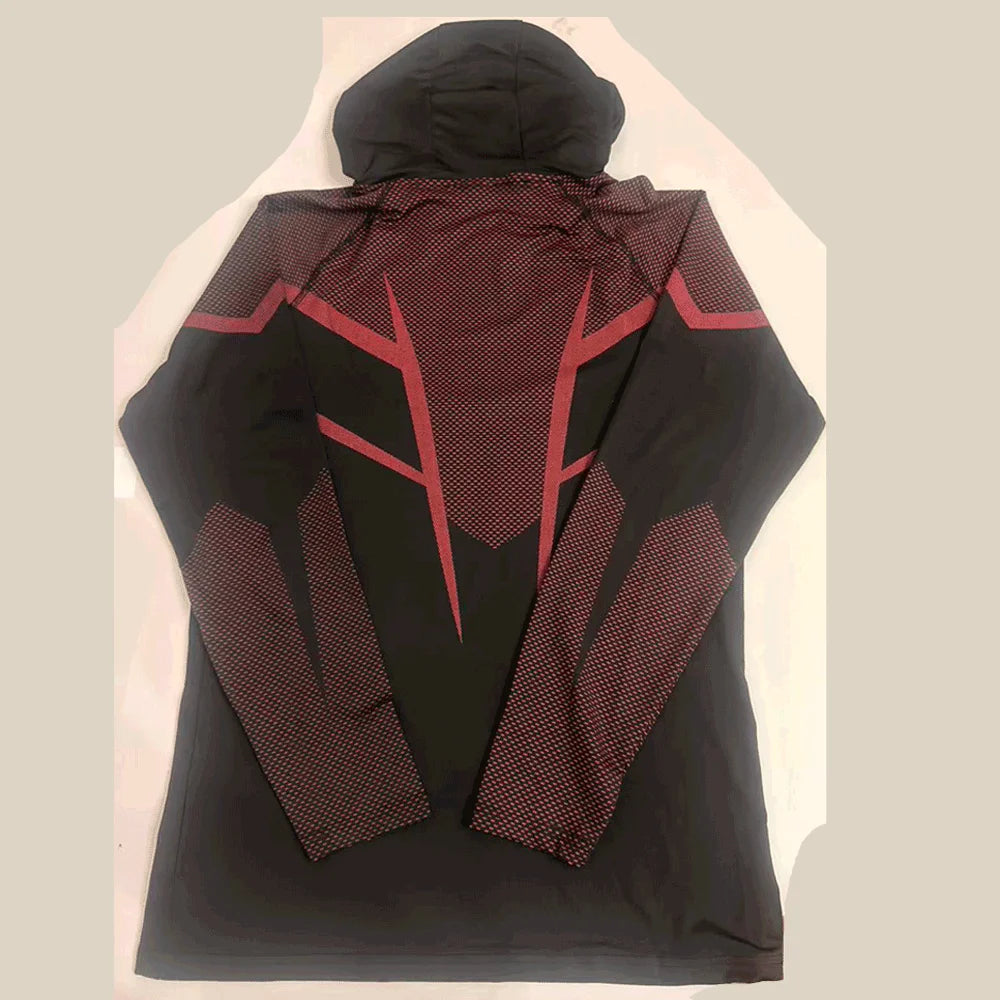 Men’s Quick-Dry Half-Zip Compression Hoodie