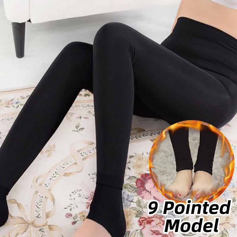 Women's Winter Fleece-Lined Thermal Leggings