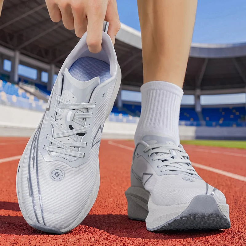 Men's Casual Sports Shoes, Soft-Soled Road Running Shoes, Lightweight, Breathable, Non-Slip, Wear-Resistant, Trendy and Versatile Daily Jogging Sneakers