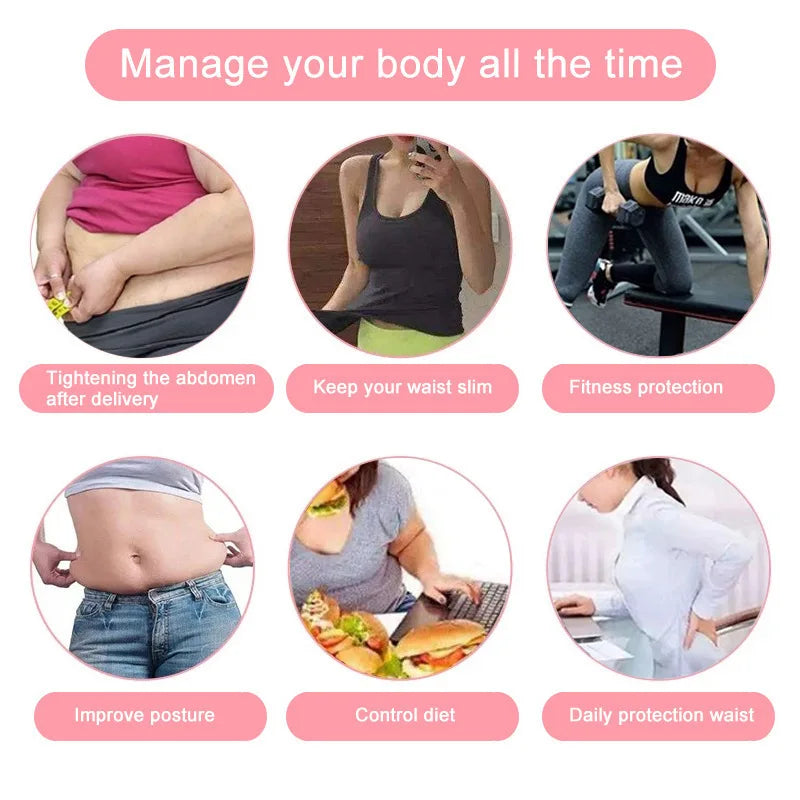 Waist Trainer Sweat Belt – Adjustable Body Shaper Workout Cincher for Fitness, Exercise & Abdominal Support