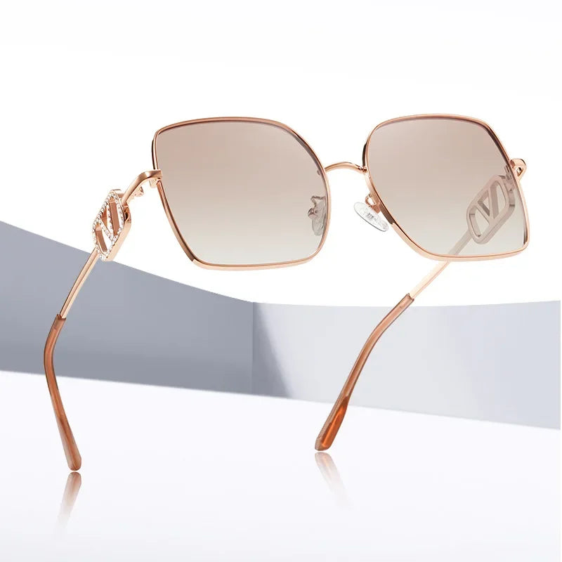 2026 New Women’s Vintage Metal Sunglasses – UV Protection Polarized High-Fashion Sunshade Eyewear, Stylish Gafas de Sol Mujer.