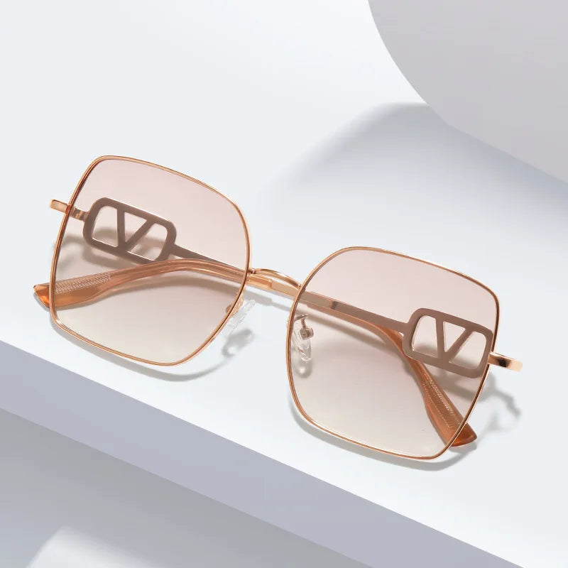 2026 New Women’s Vintage Metal Sunglasses – UV Protection Polarized High-Fashion Sunshade Eyewear, Stylish Gafas de Sol Mujer.