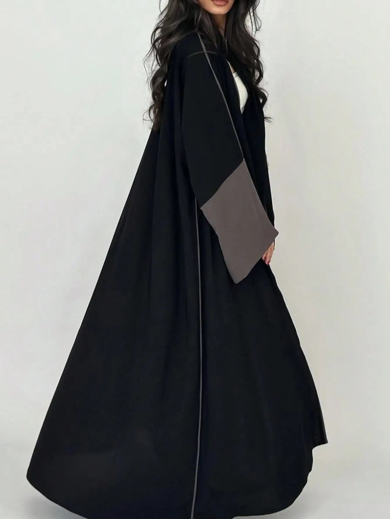 Elegant Open Front Abaya