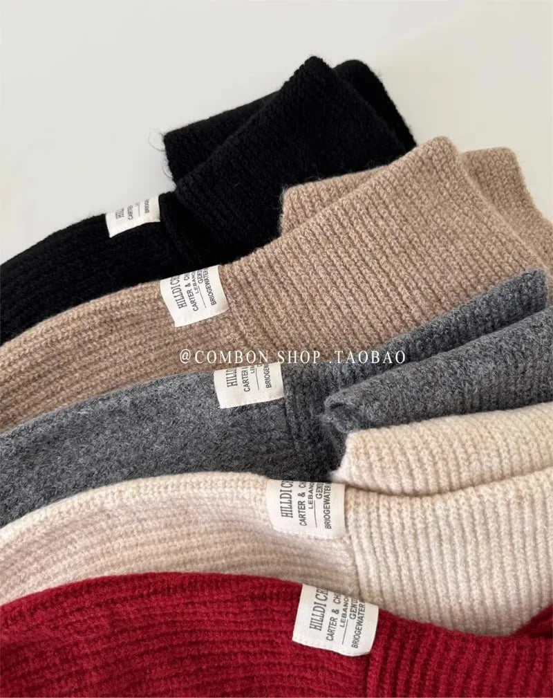 Oversize Hood Scarf Balaclava Hat Winter Ear Protection Windproof Warm Balaclava Hats Women Fashion Hat and Scarf Skullies Beani