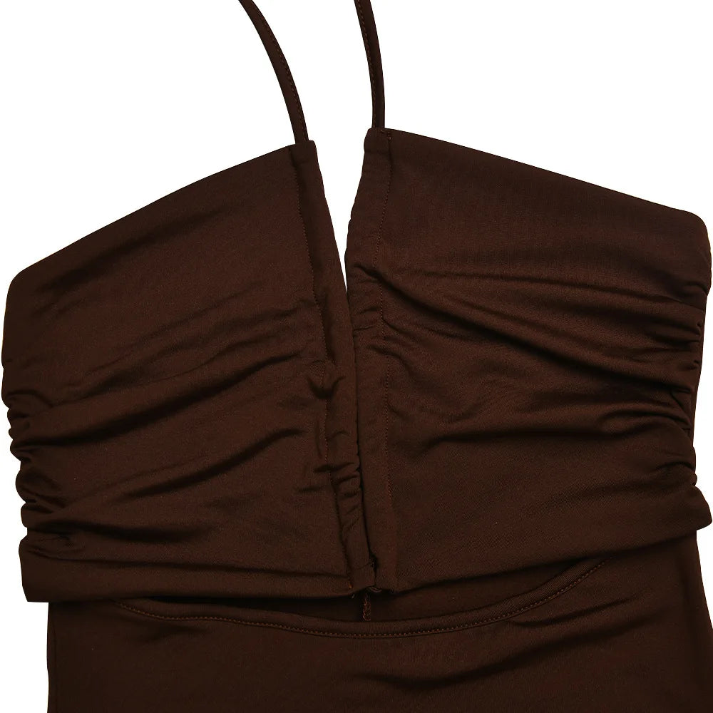 Backless Bodycon Midi Dress