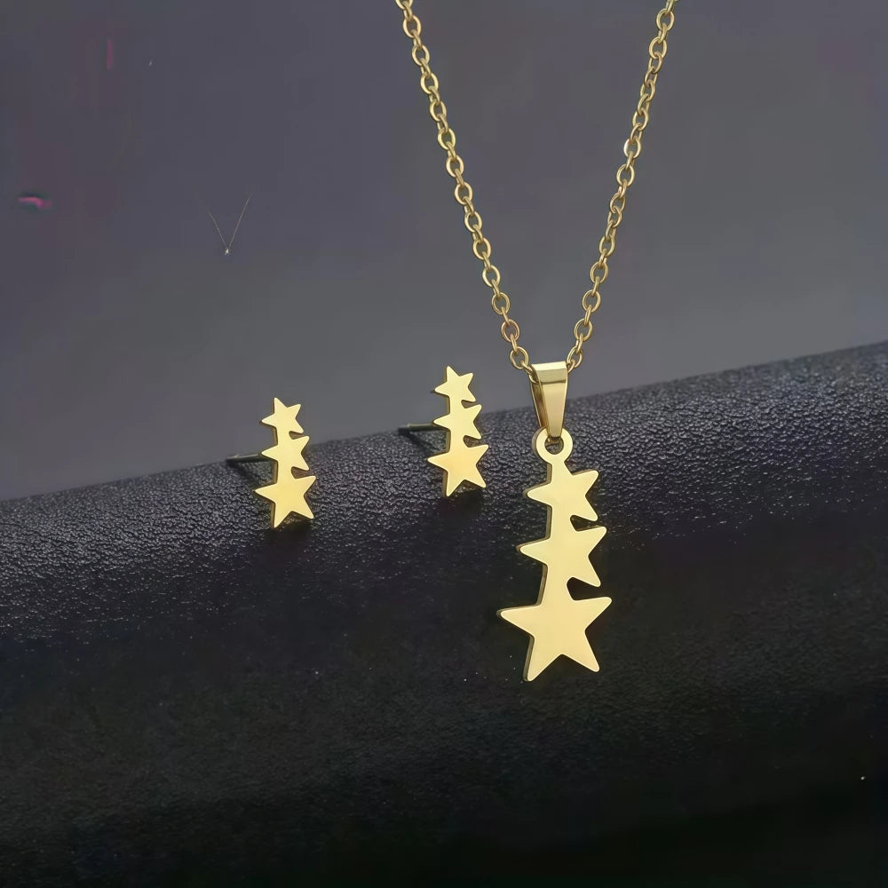 Heart & Butterfly Jewelry Set