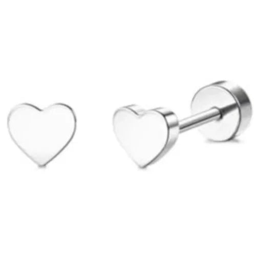 14K Gold-Plated Stainless Steel Classic Stud Earrings