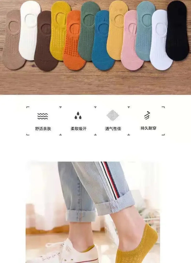 10-Pairs Women’s Low-Cut Casual Socks