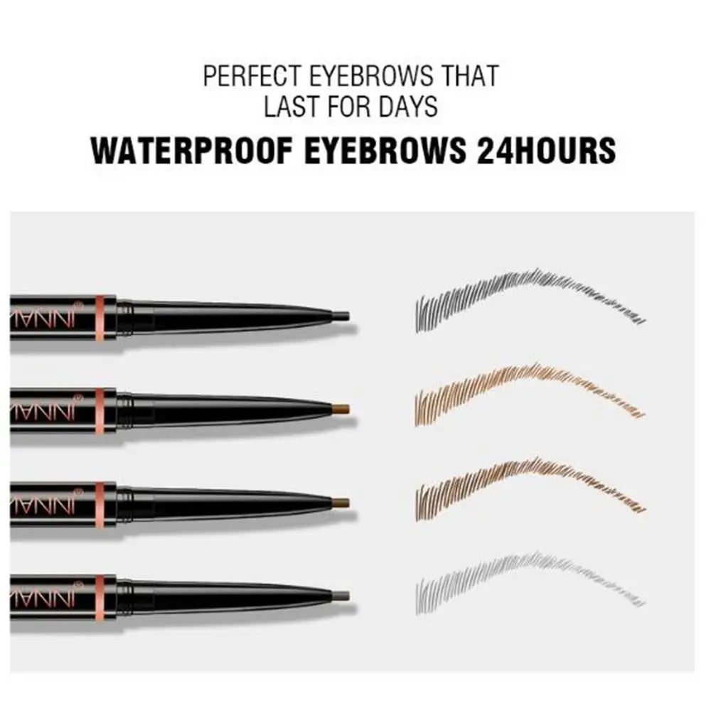 Double-Ended Waterproof Eyebrow Pencil