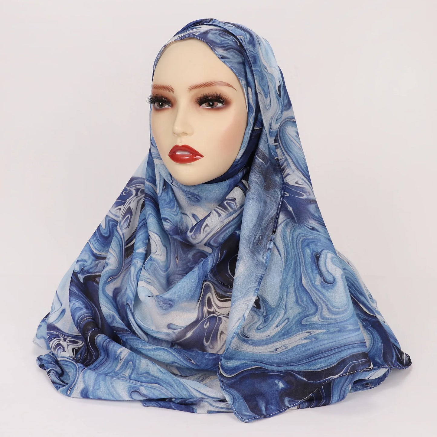 Women’s Leopard & Floral Print Bohemian Hijab Scarf