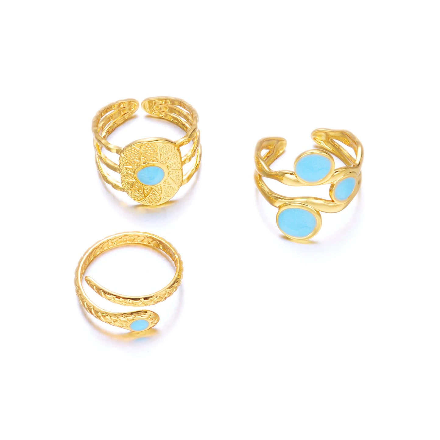 Women’s Stainless Steel Irregular Punk Statement Ring