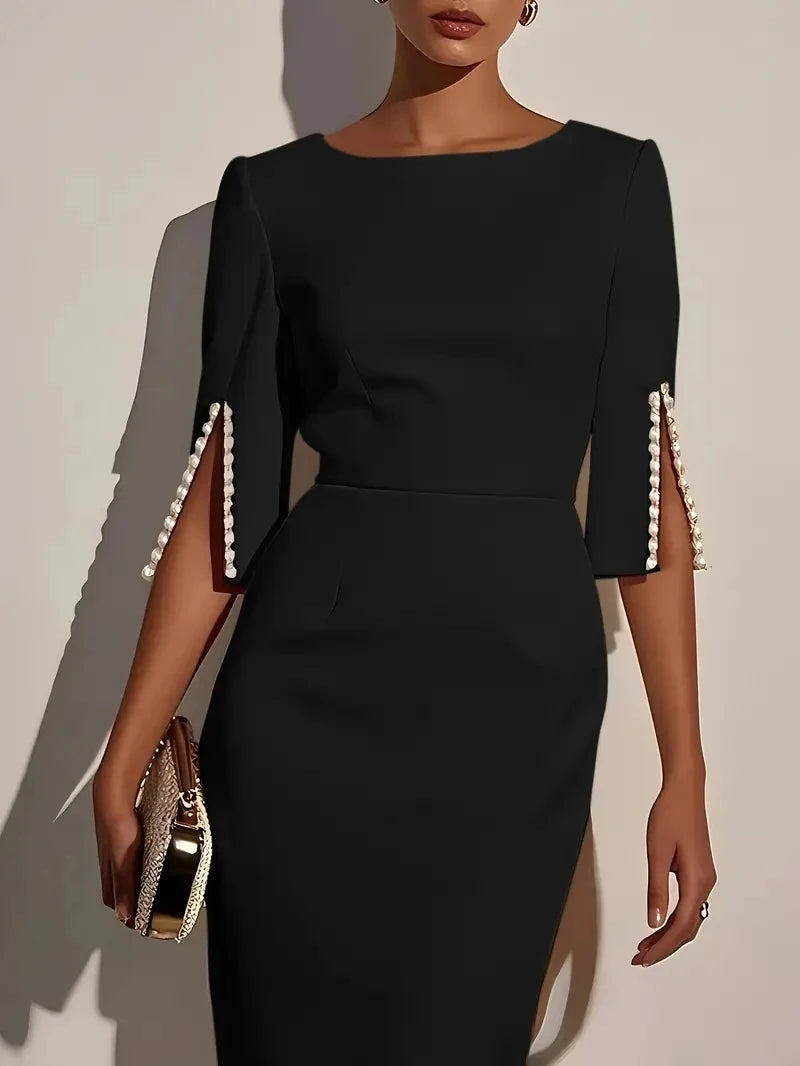 Women’s Elegant Midi Sheath Dress