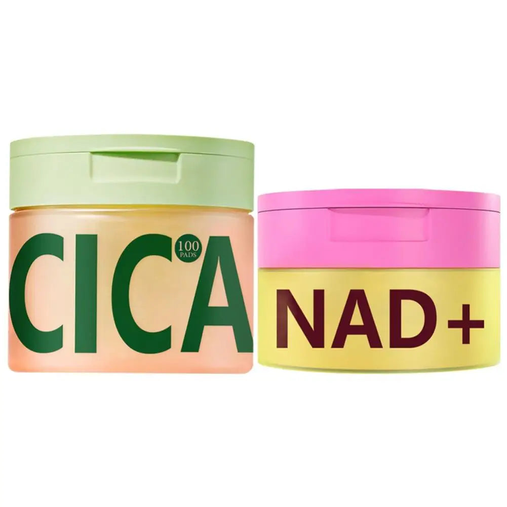 Premium NAD+ Anti-Aging Skincare Kit – Rejuvenating Cream & 100pcs Centella Asiatica Polishing Pads for All Skin Types