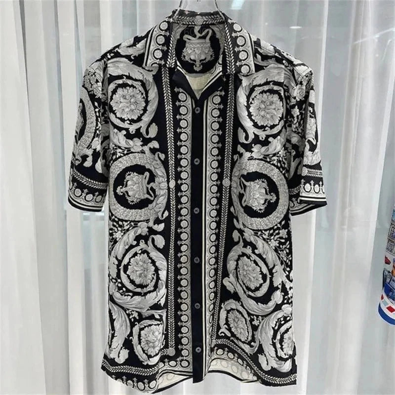 2026 men's luxury short sleeved button up shirt, men's formal shirt, men's premium soft shirt, 11 colors