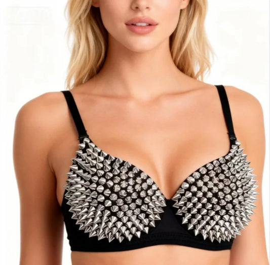 Raven Rivet Bralette
