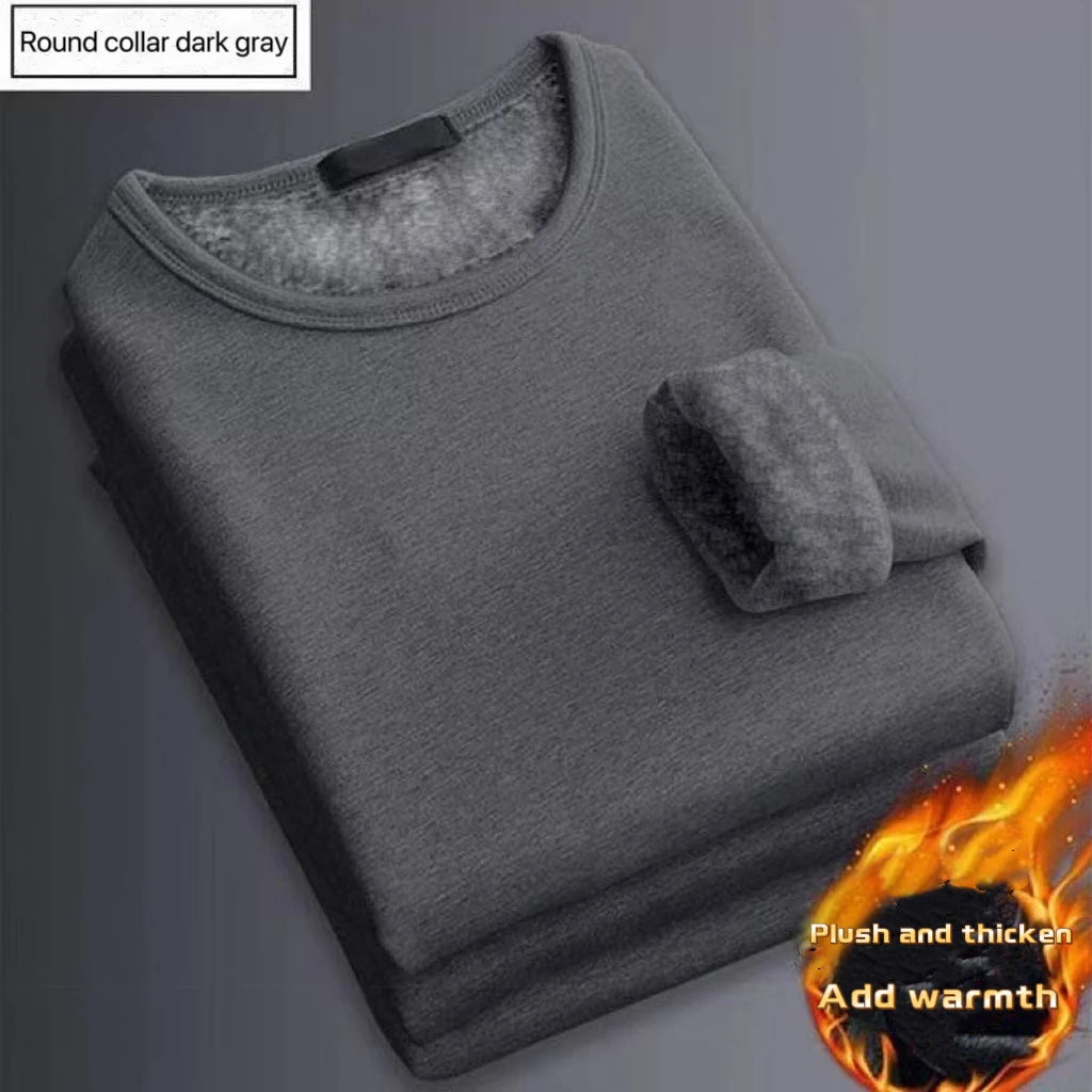 Men's Thick Fleece-Lined Thermal Shirt