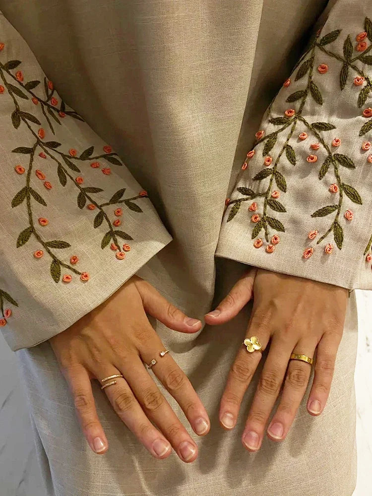Women’s Elegant Eid Embroidered Abaya
