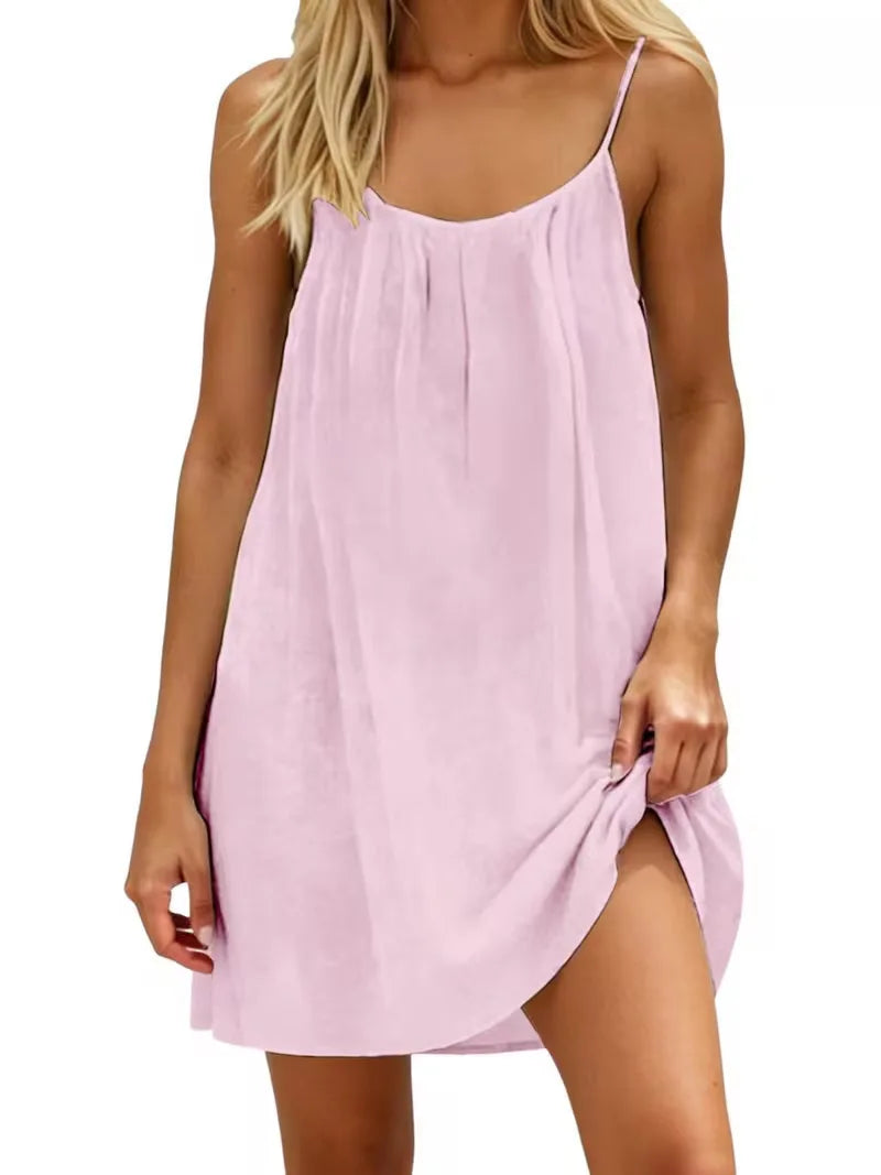 Women’s Loose Backless Slip Dress
