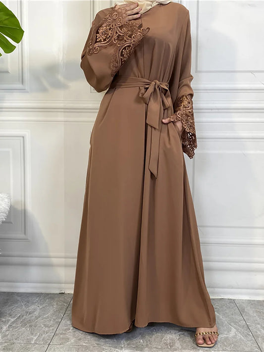 Women’s Elegant Modest Abaya Maxi Dress