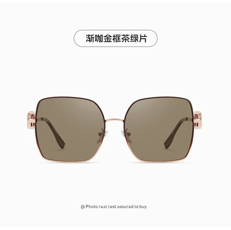 2026 New Women’s Vintage Metal Sunglasses – UV Protection Polarized High-Fashion Sunshade Eyewear, Stylish Gafas de Sol Mujer.