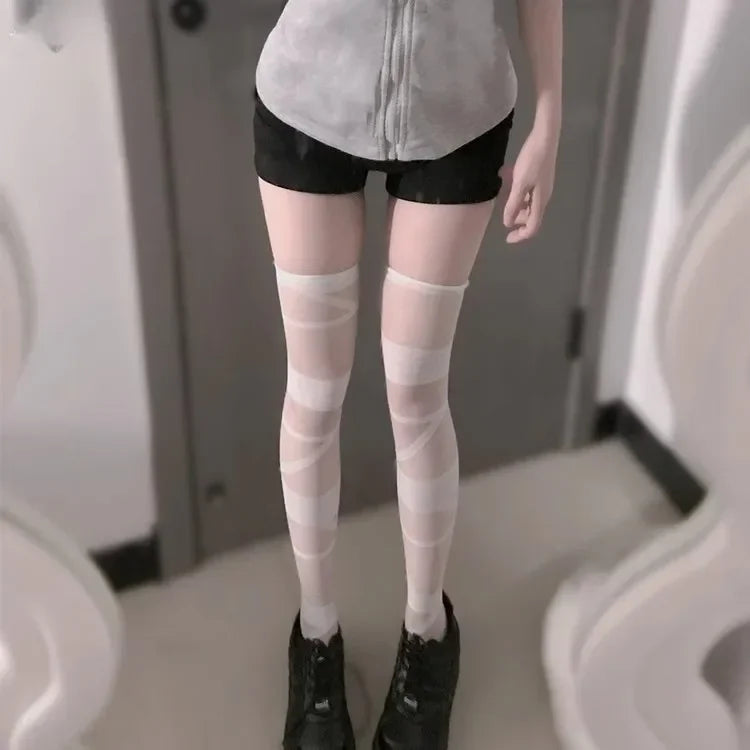 Women’s Sheer Geometric Pattern Tights