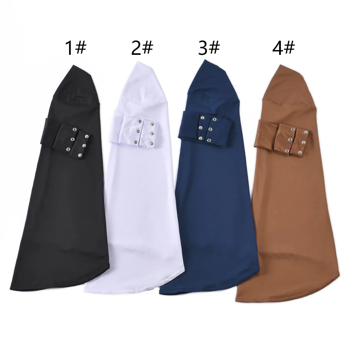 Women’s Turkish Ready-to-Wear Hijab with Snap Fastener